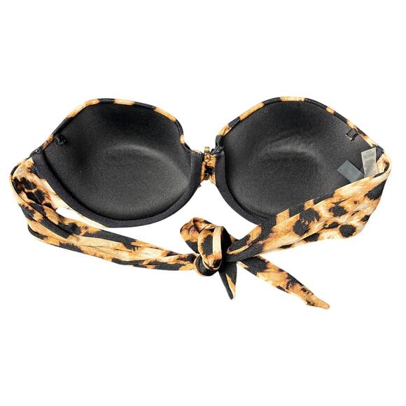 Victoria's Secret Victoria’s Secret Animal Print Bandeau Bikini Top Size 32D - Picture 2 of 5